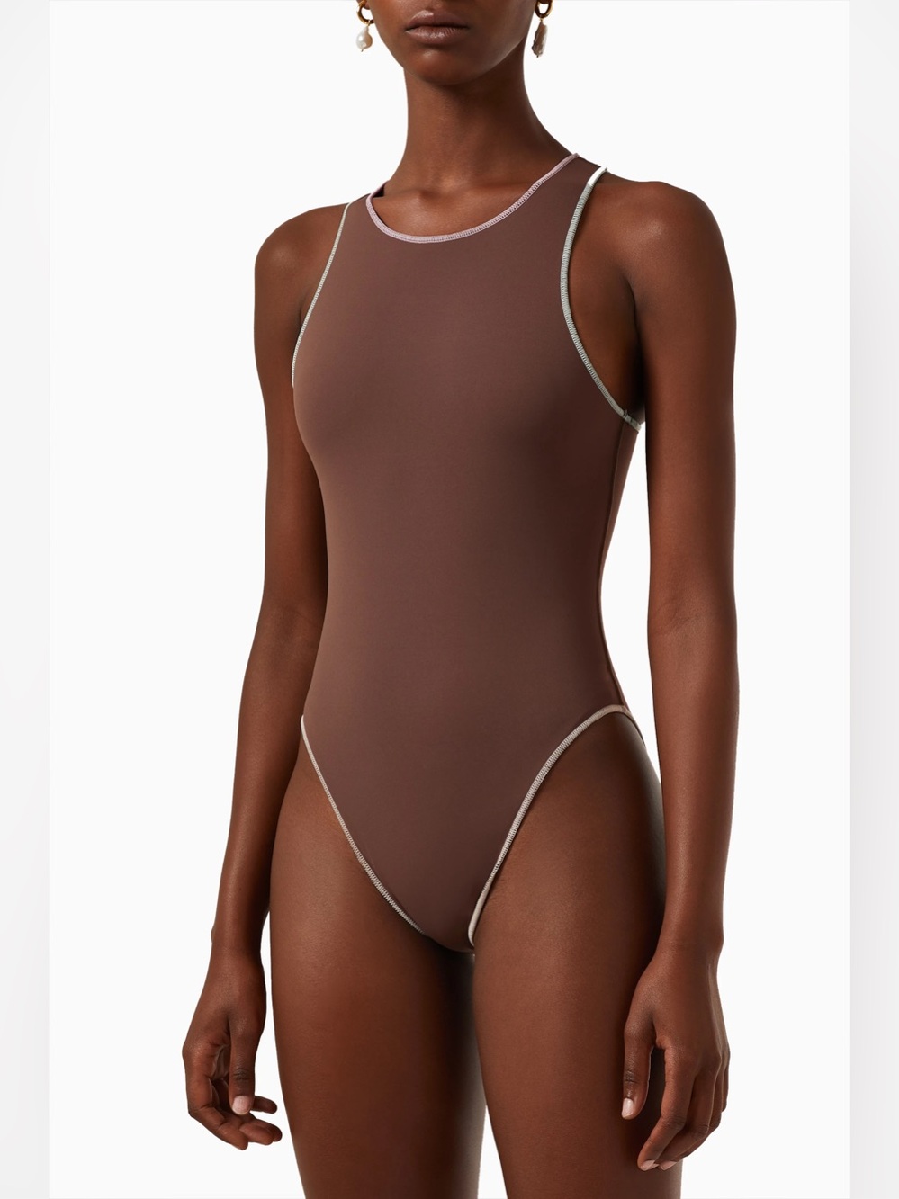 IT’S NOW COOL The Bodysuit in Lycra One Piece Swimsuit NWT